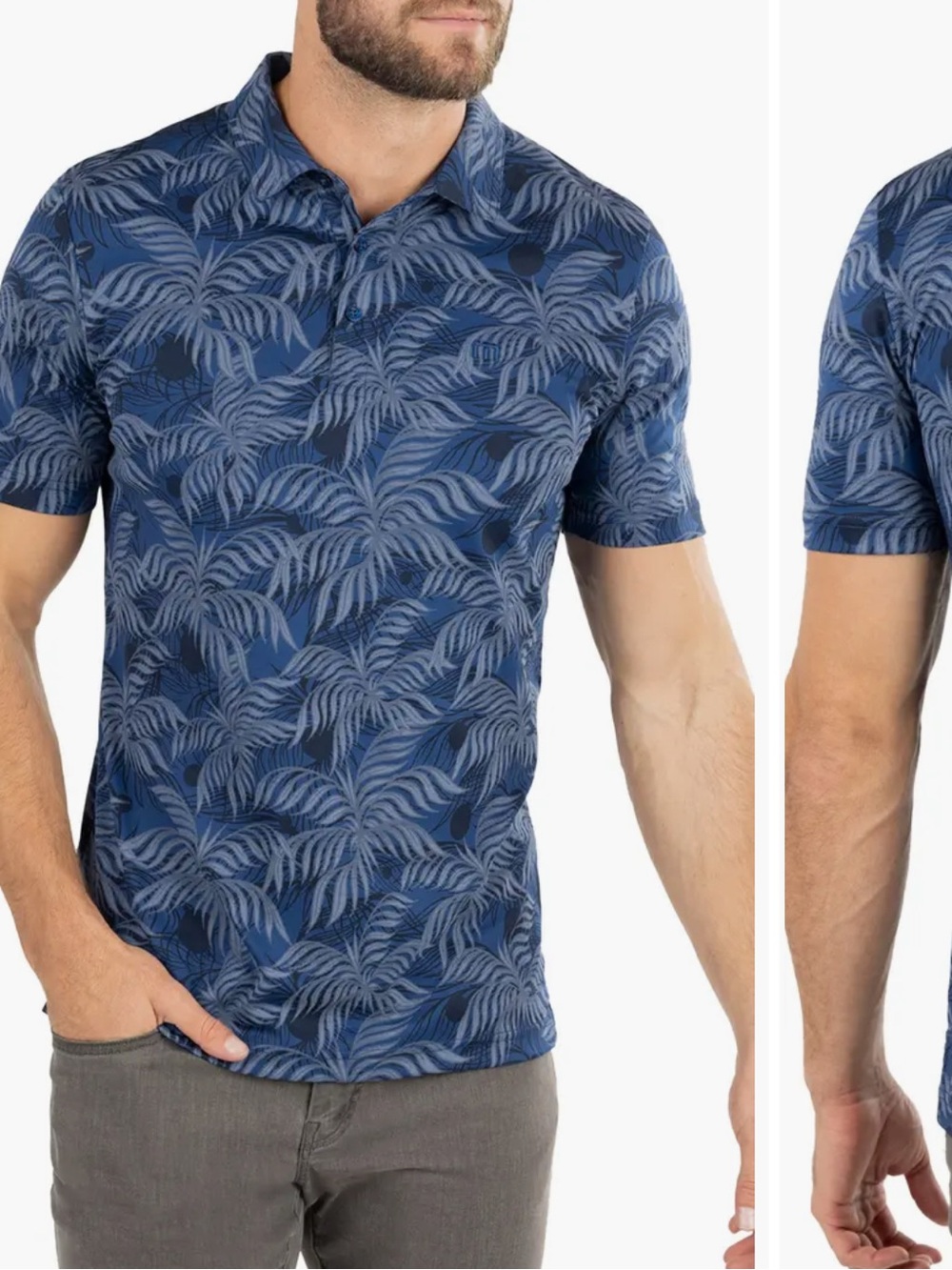 TravisMathew Mountain Down Cotton Blend Golf Polo